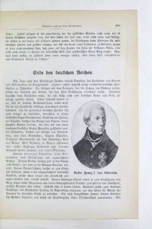 Ende des deutschen Reiches