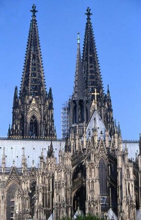 Köln - Türme des Domes : Die Türme des Domes. Aufgenommen ca. 2001 in Köln