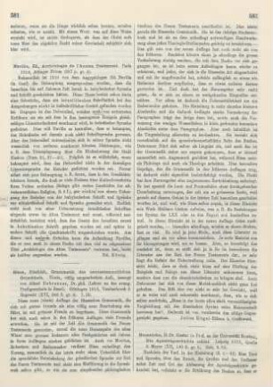 581 [Rezension] Naville, Edouard, Archéologie de l'Ancien Testament