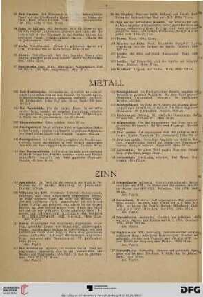 Zinn (Nr. 119-136)