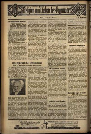 Vierte Ausgabe vom Samstag, den 21. September 1935.