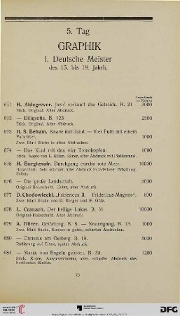 5. Tag Graphik (Nr. 671-811)