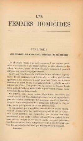 Chapitre I. Appréciation de Matériaux. Méthode de recherches