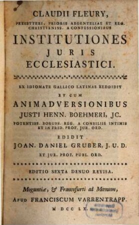 Institutiones iuris ecclesiastici