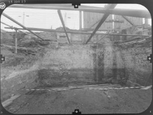Dresden-Altstadt, Taschenberg 3. Ruine des Taschenbergpalais. Ausgrabungen