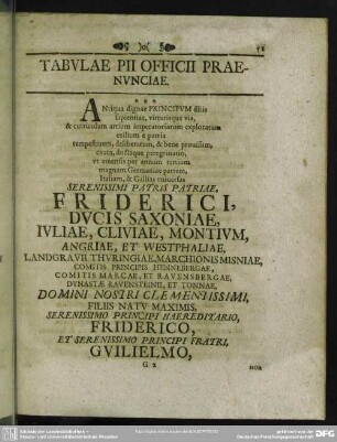 Tabulae Pii Officii Praenunciae