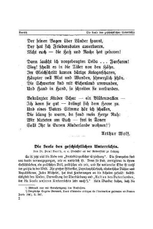 Die Seele des geschichtlichen Unterrichts