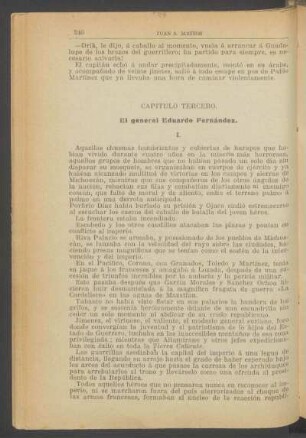 Capítulo tercero. - El general Eduardo Fernández.
