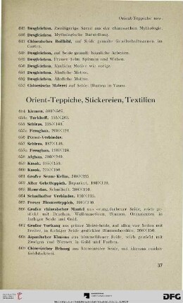 Orient-Teppiche, Stickereien, Textilien (Nr. 654-682)