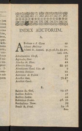 Index Auctorum