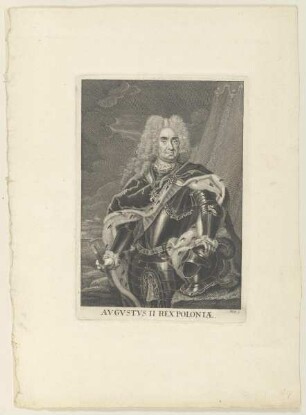 Bildnis des Königs Augus Friedrich II. von Polen
