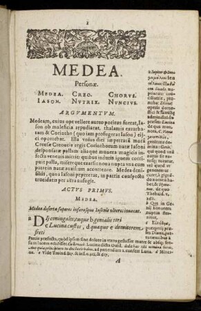 Medea. Actus Primus - Quintus