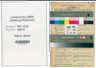 Entnazifizierung Albert Nitsch , geb. 08.02.1913 (Kaufmaennischer Angestellter)