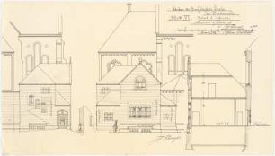 Dreifaltigkeitskirche (mit Pfarrhaus), Dortmund: Detail der Sakristei 1:50