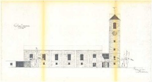 Gsaenger, Gustav; München - Milbertshofen; Ev. Dankes Kirche - Nordseite (Ansicht)