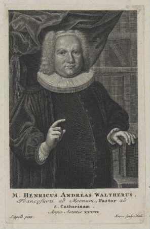 Bildnis des Henricus Andreas Waltherus