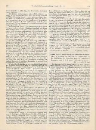 428-430 [Rezension] Loesche, Georg, Geschichte des Protestantismus in Oesterreich