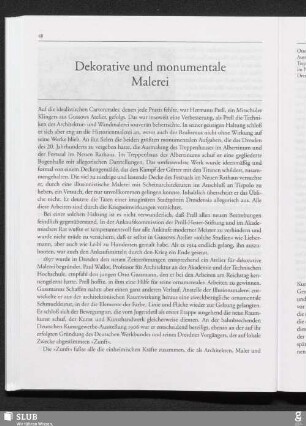 Dekorative und monumentale Malerei