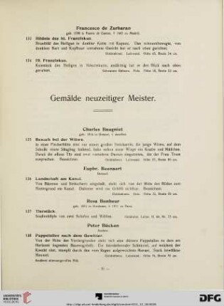 Gemälde neuzeitiger Meister (Nr. 135-184)