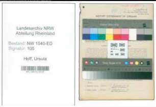 Entnazifizierung Ursula Hoff , geb. 23.04.1920 (Lehrerin)