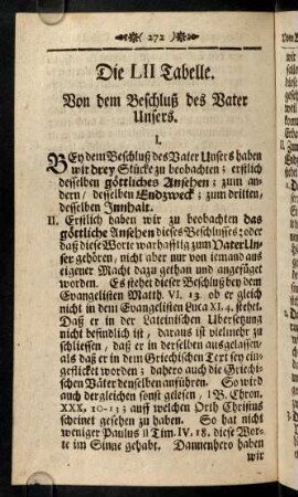 272-278, Die LII. - LIII. Tabelle