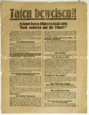 Aufruf der KPD zur Reichstagswahl 1928