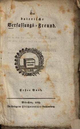 Der baierische Verfassungs-Freund. 1. 1819.