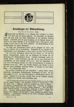 Grundfragen der Willensbildung
