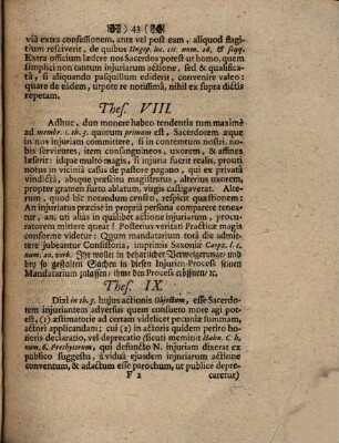 De actionibus iniuriarum sacerdotem concernentibus, dissertatio