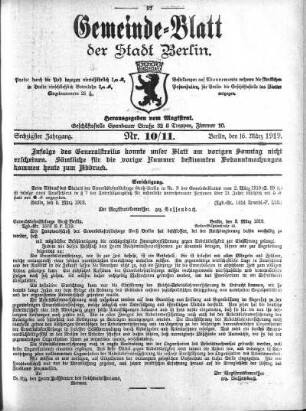 1919,10: Nr. 10/11, 16. März 1919