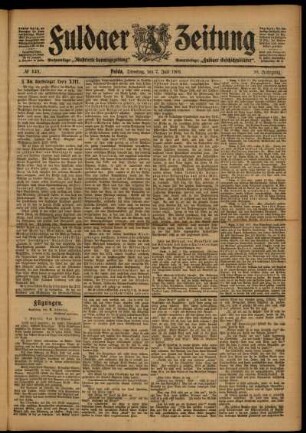 Ausgabe vom Dienstag, den 07. Juli 1903.