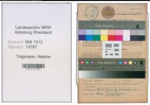 Entnazifizierung Helene Trapmann , geb. 06.03.1920 ()