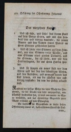 Das vierzehnte Kapitel