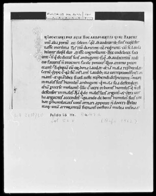 Gregorius Magnus, Moralia in Job, Pars 5, Liber 23-27 — Initiale I, Folio 56verso