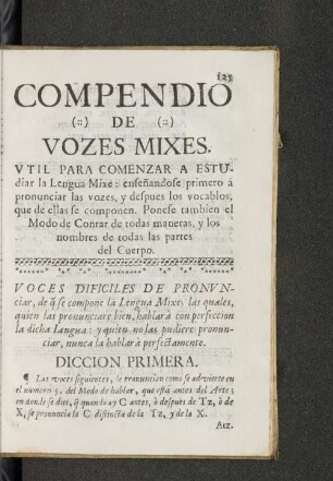 Compendio de vozes mixes