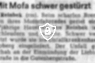 Mit Mofa schwer gestürzt