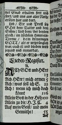 Lieder-Register