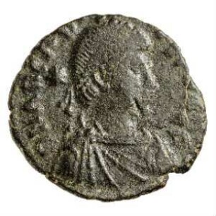 Münze, Aes 4, 406 - 408 n. Chr.