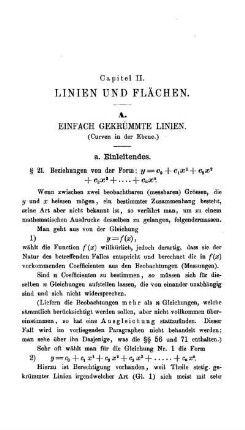 Capitel II. Linien und Flächen.