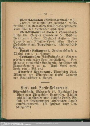 Bier- und Speise-Restaurants