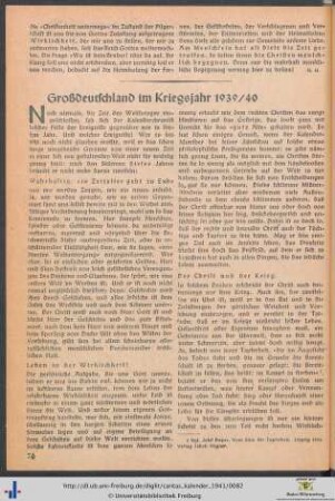 Großdeutschland im Kriegsjahr 1939/40.
