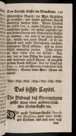127-151, Das sechste Capitel