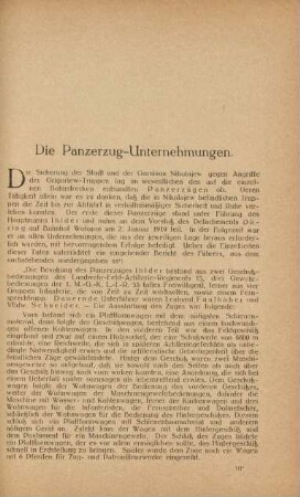 Die Panzerzug-Unternehmungen