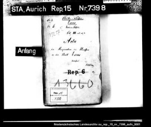 Die Straßenpflasterung in Esens