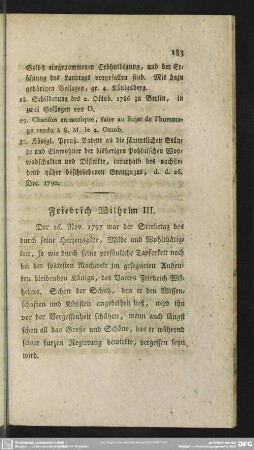 Friedrich Wilhelm III.