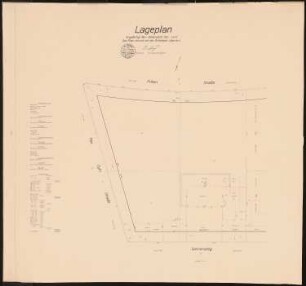 Haus Herz, Berlin-Dahlem Umbau zu Haus Himmler: Lageplan 1:250