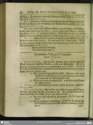 Dominica VIII. post Trinitatis. Matth. VII, 15 - 23.