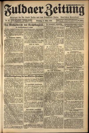 Ausgabe vom Dienstag, den 13. März 1928.