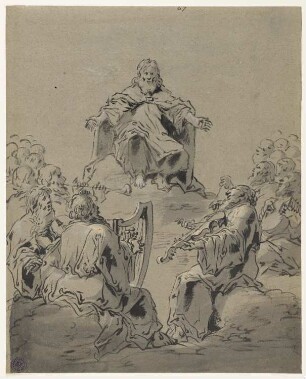Lobpreisung Gottes, Blatt 67 der Folge "Szenen aus dem Neuen Testament"