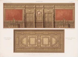 Palais Kronenberg, Warschau: Innenansicht Dekoration des Speisesaals (aus: Architektonisches Skizzenbuch, H. 127/4, 1874)